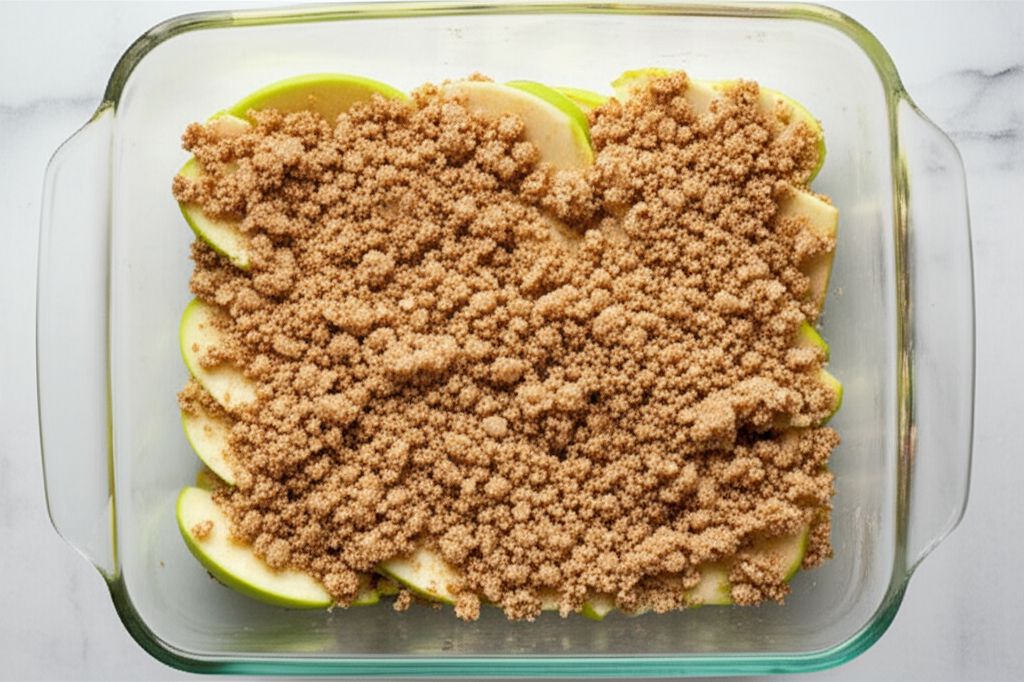 Microwave Apple Crisp