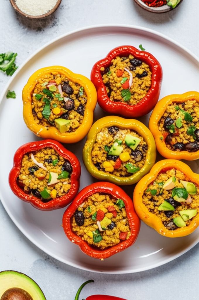 Millet-Stuffed Peppers