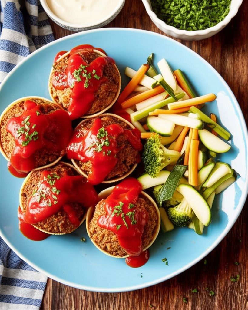 Mini Meatloaves and Roasted Veggies