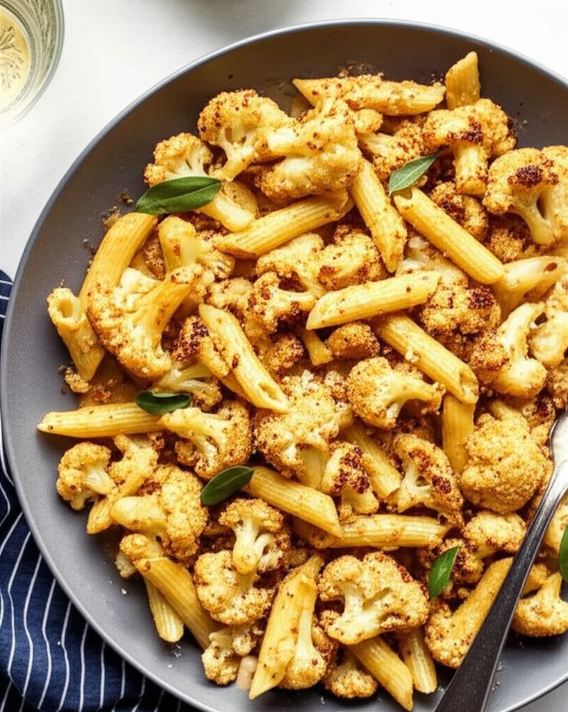 Pasta with Roasted Cauliflower and Parmesan