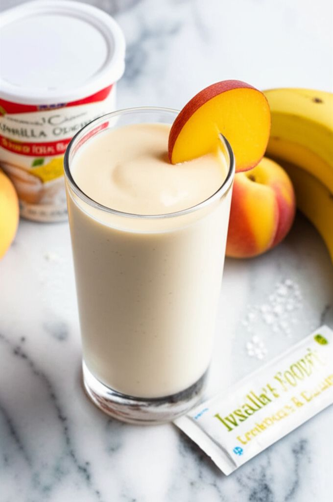 Peaches 'N Cream Banana Breakfast Smoothie