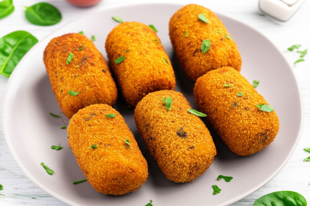Potato and Spinach Croquettes