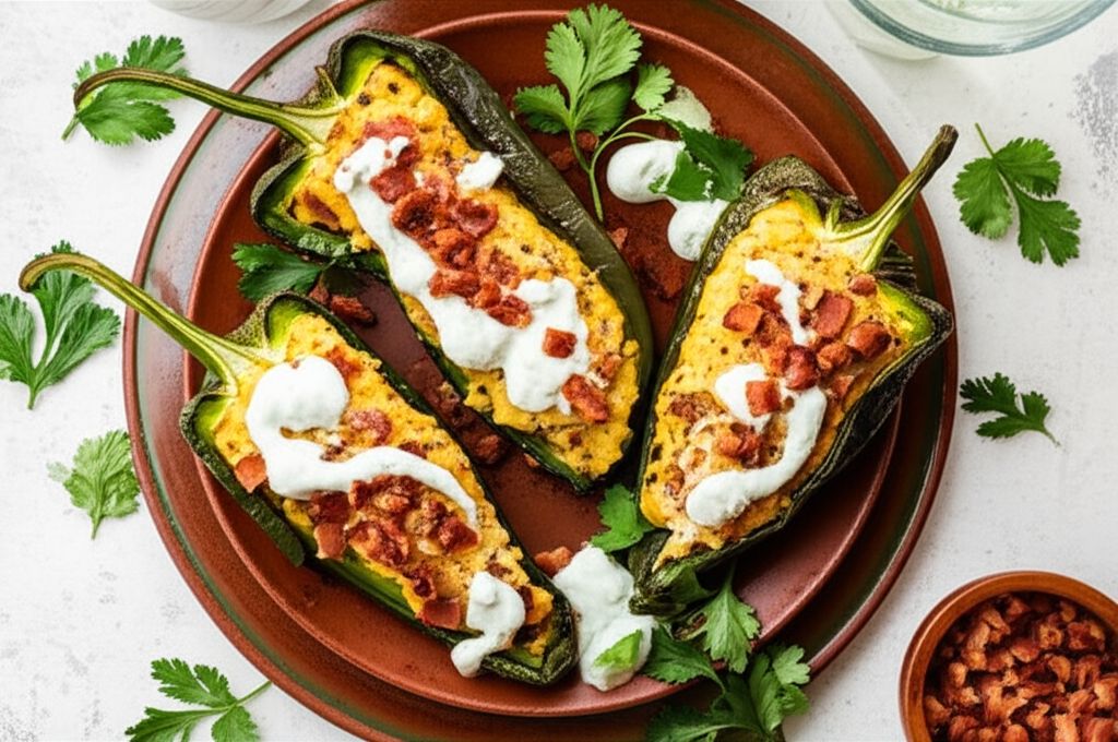 Potato-Stuffed Poblanos Reverse Potato Skins