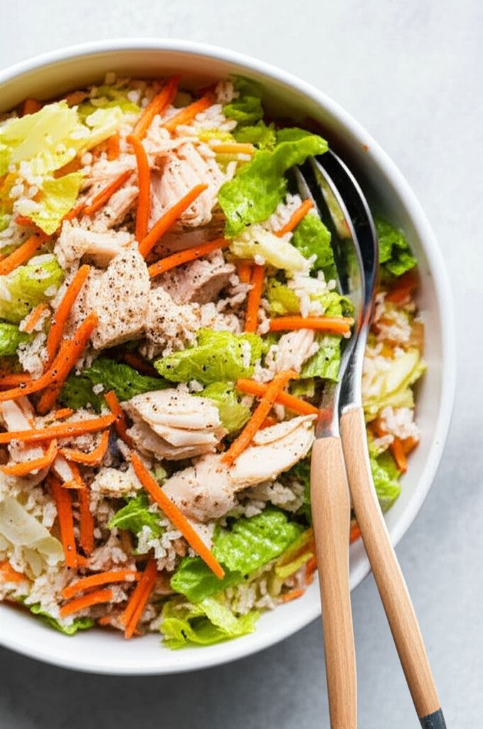 Romaine Rice Tuna Salad