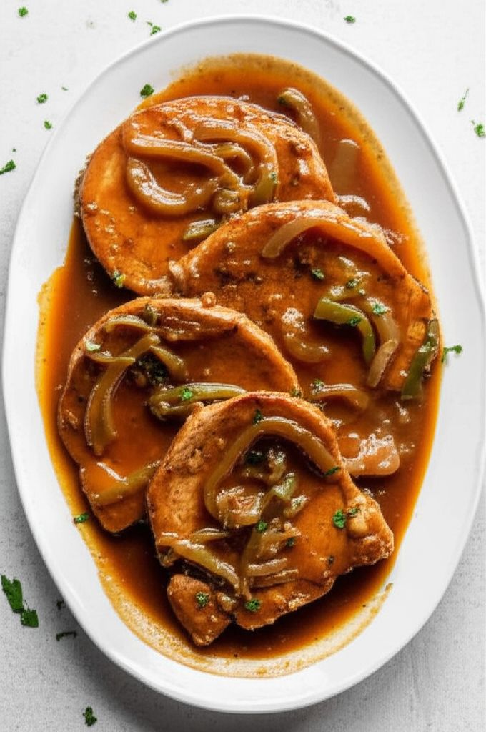 Saucy Slow Cooker Pork Chops