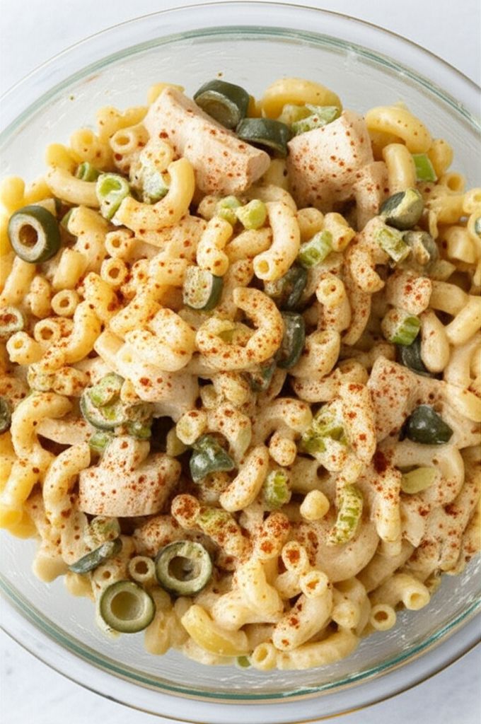 Simple Ranch Chicken Macaroni Salad