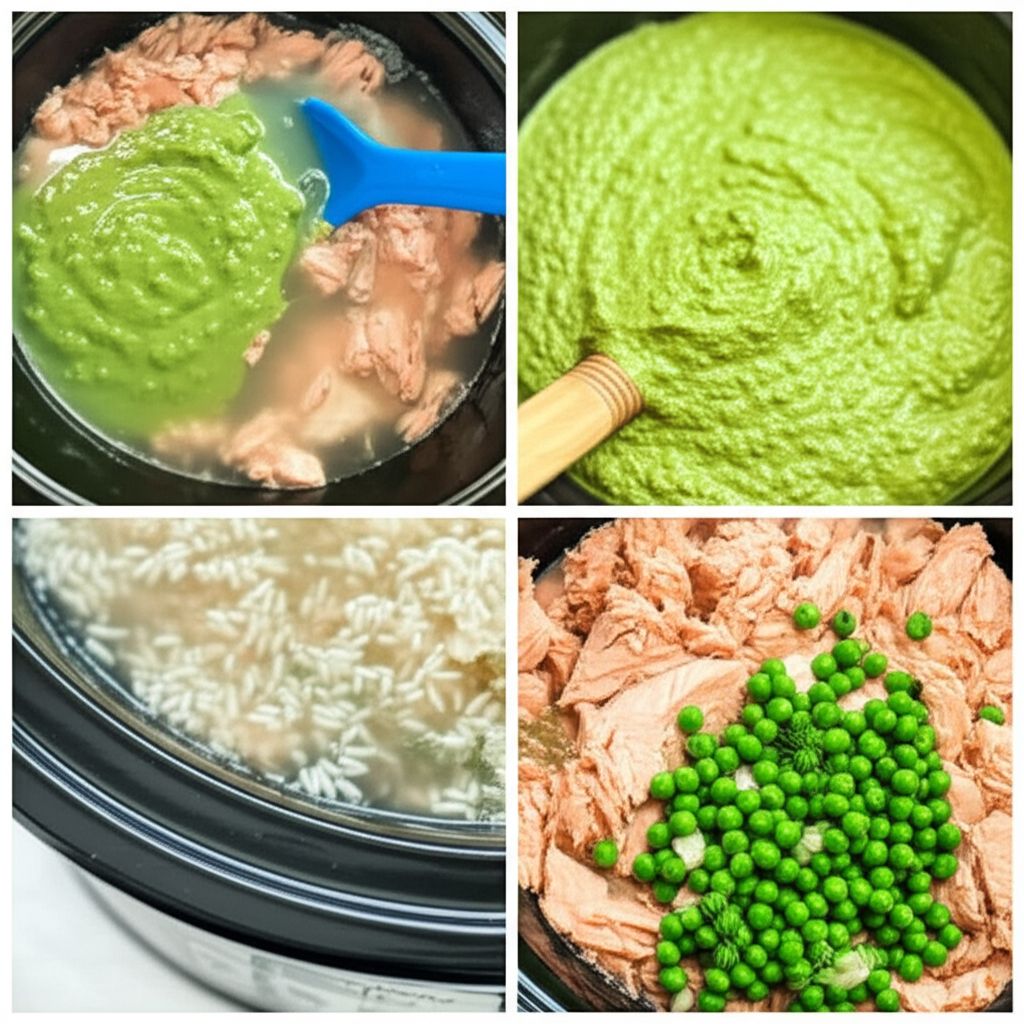 Slow Cooker Salmon Casserole
