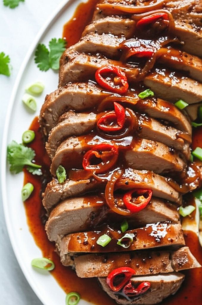Slow Cooker Teriyaki Pork Tenderloin