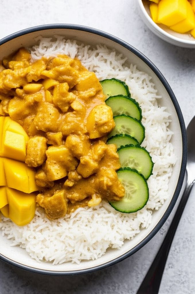 Spicy Indian Chicken and Mango Curry