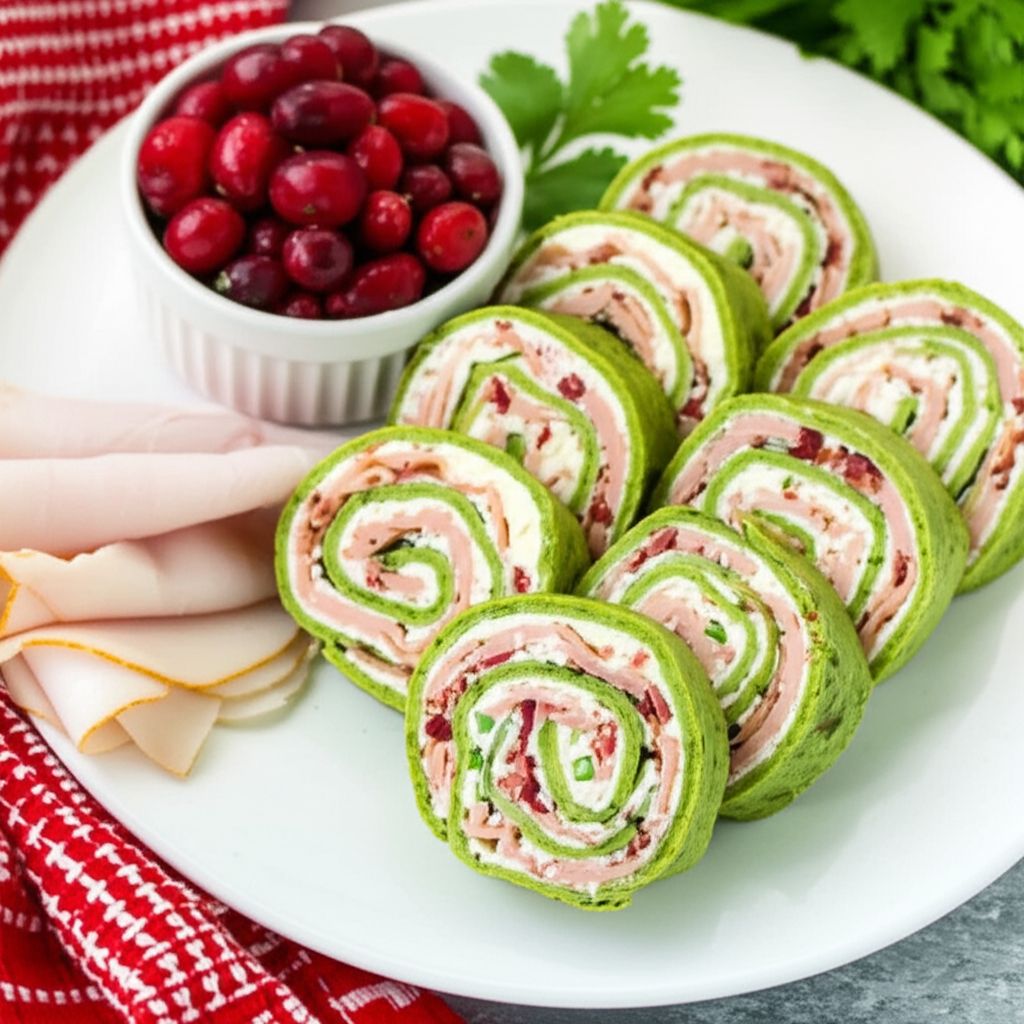 Spicy Turkey and Cranberry Pinwheels