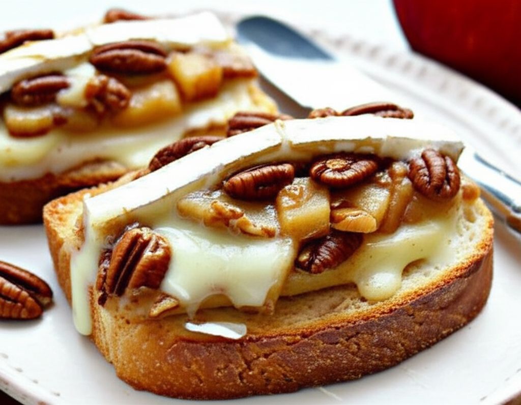 Toasted Apple-Pecan Brie Sandwiches