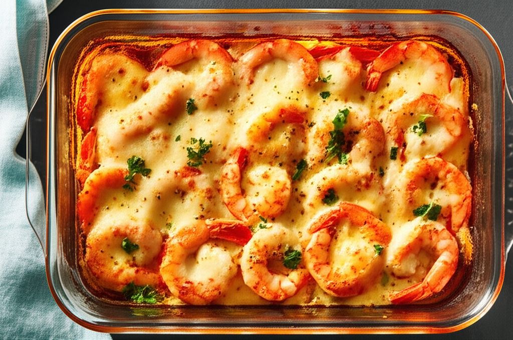 Val's Spicy Baked Shrimp