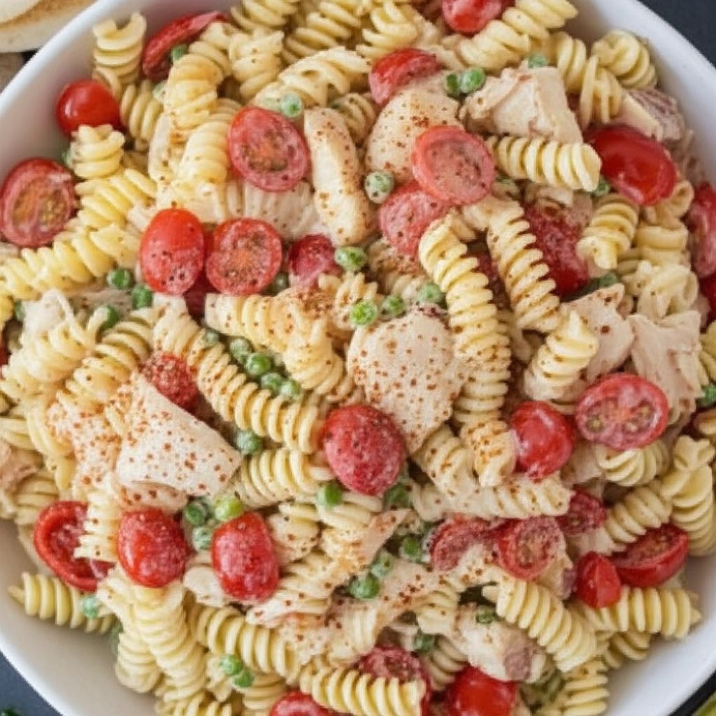 Zesty Cold Chicken Pasta Salad