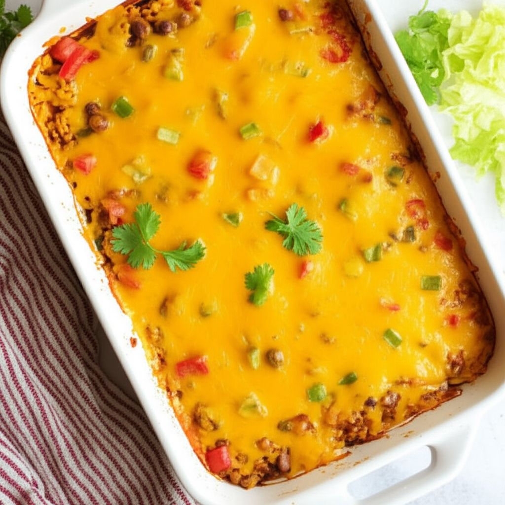 Bean and Honey Burrito Casserole