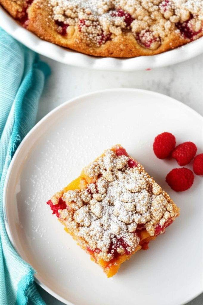 Buttermilk Mango-Berry Crumb Cake