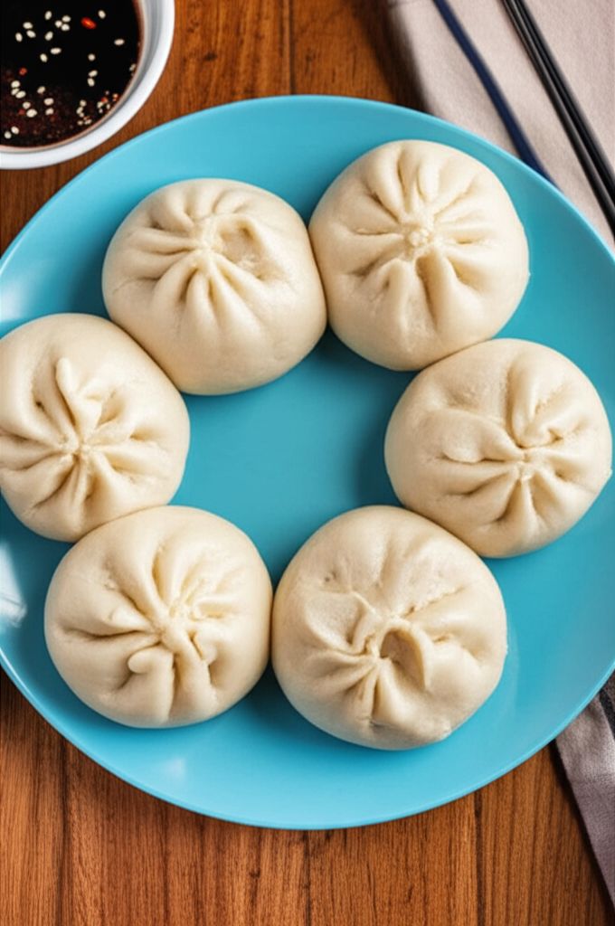 Chinese Steamed Buns with Barbecued Pork Filling