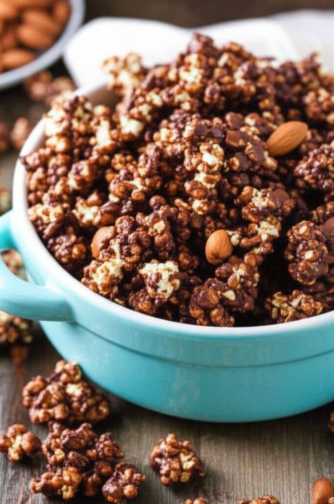 Chocolate Almond Popcorn