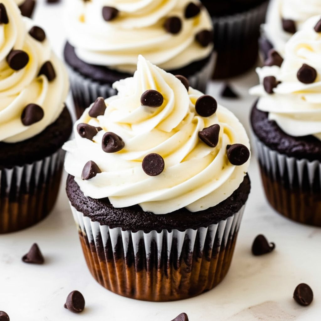 Chocolate Chip Cheesecake Cupcakes