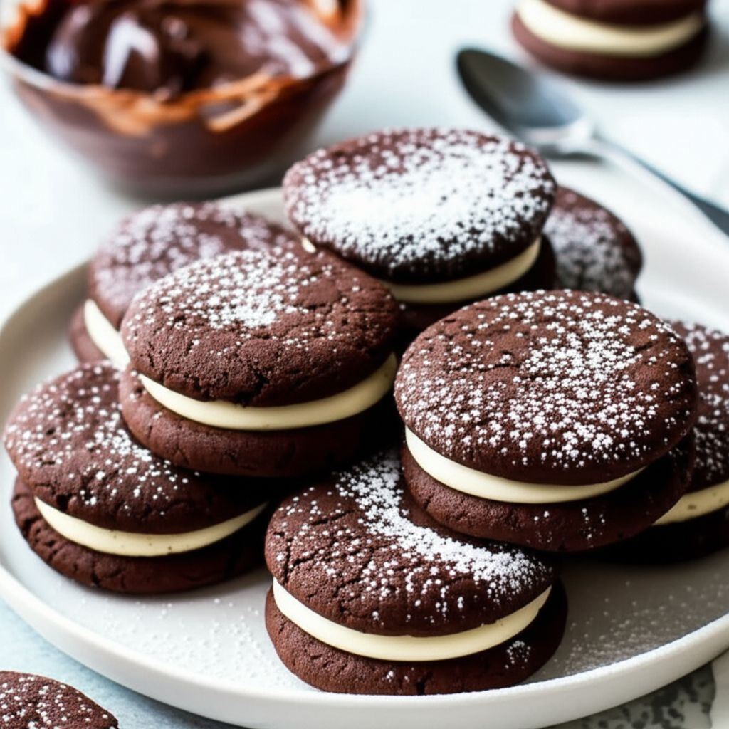 Chocolate Cream Filled Cookies