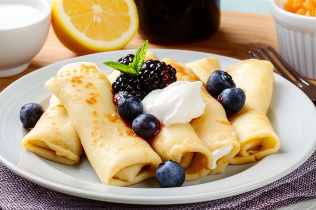 Cottage Cheese Blintzes