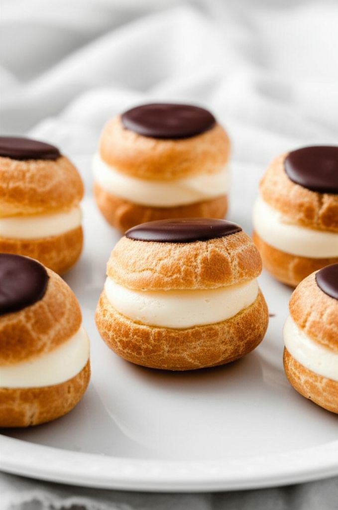 Cream Puff "Crack Buns" (Choux au Craquelin)