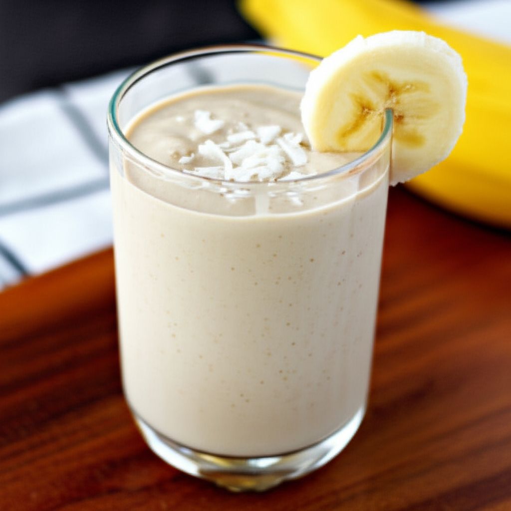 Easy-Breezy Coconut and Banana Drink