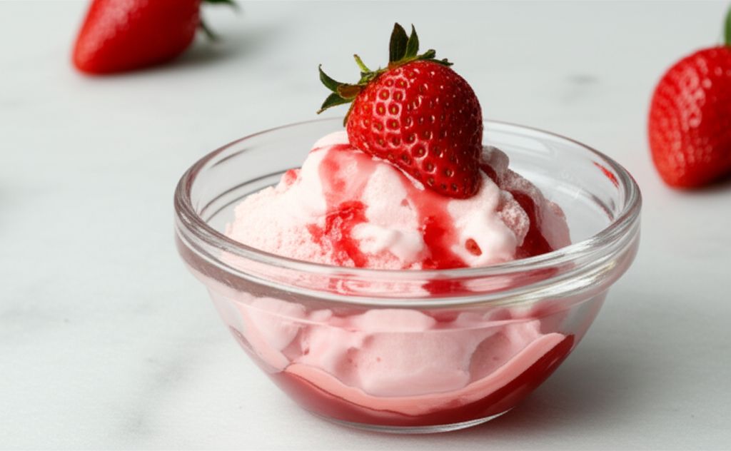 Fresh Fruit Ice Cream in a Baggie