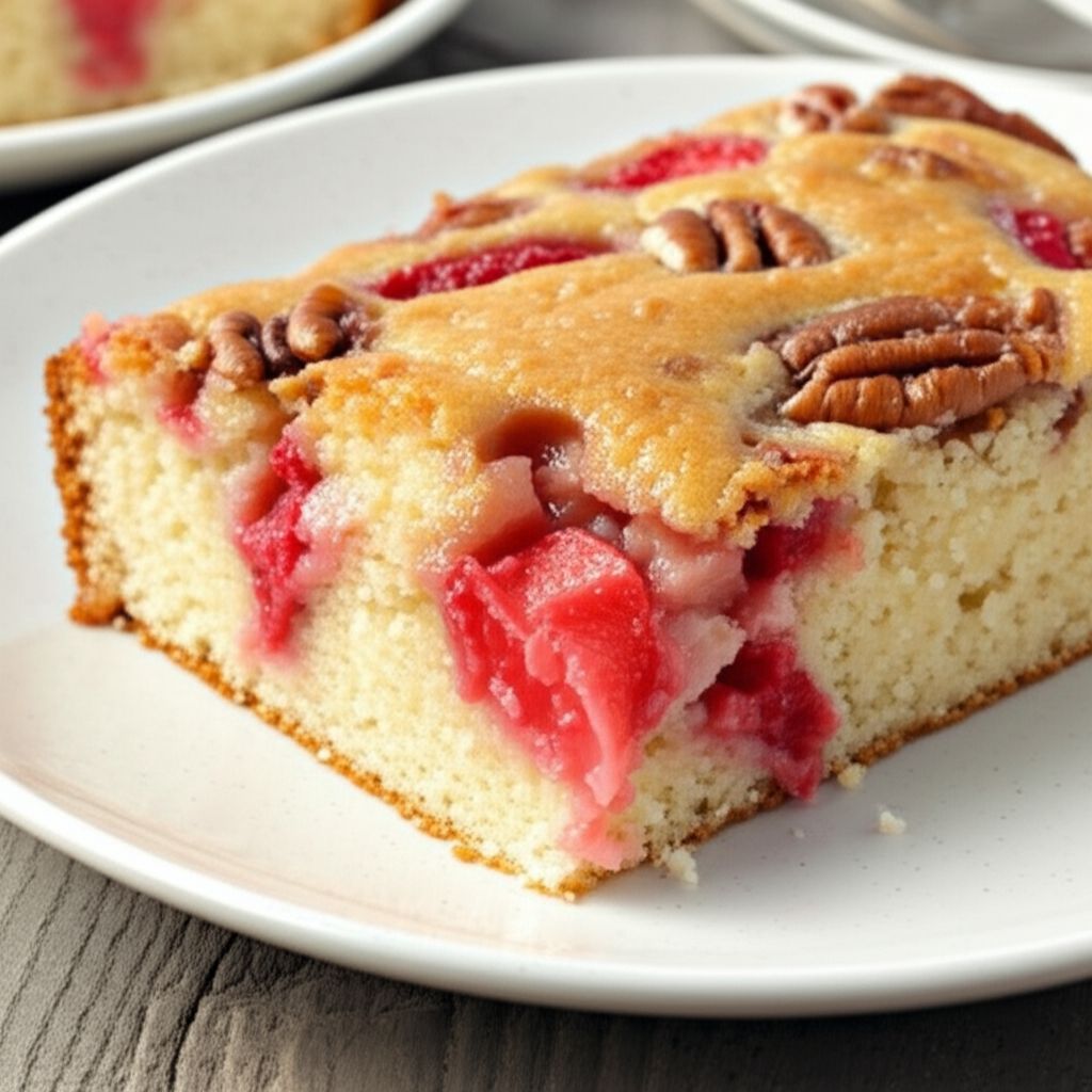 Grandma Moyer's Rhubarb and Strawberry Coffee Cake