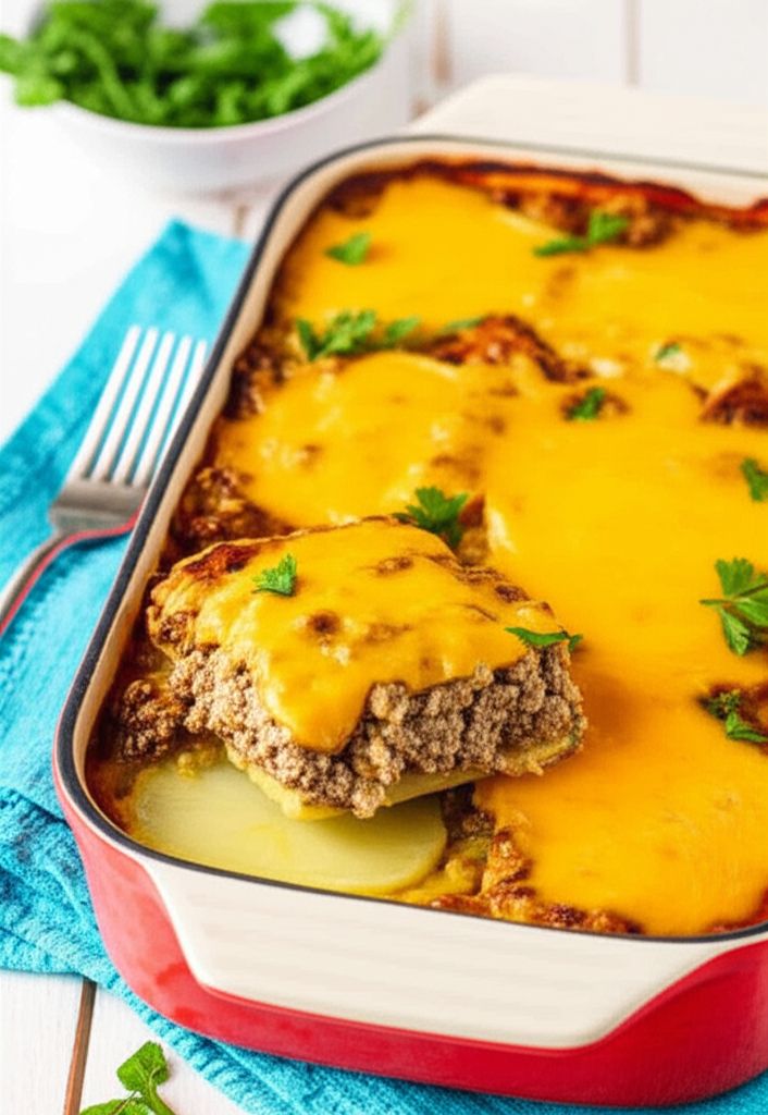 Ground Beef Casserole with Potatoes and Cabbage