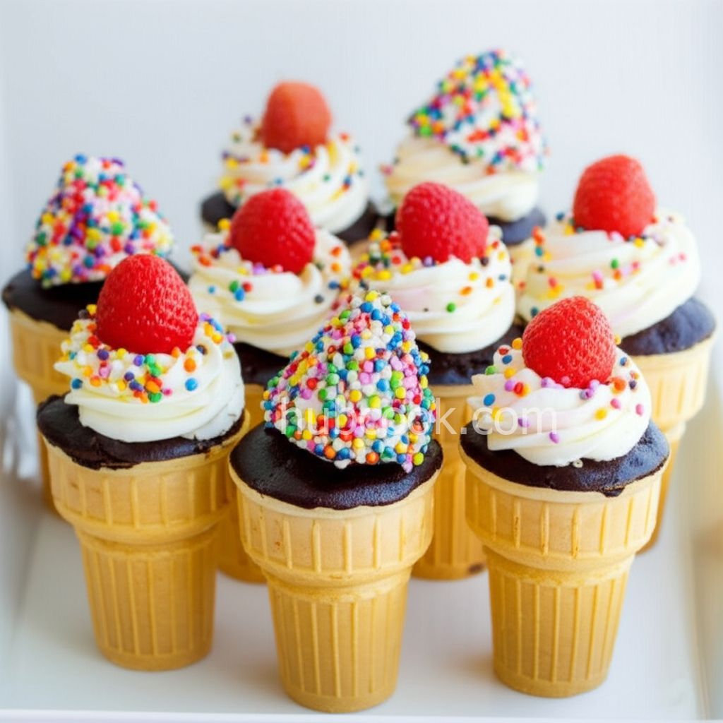 Justin's Frosted Chocolate Cone Cakes