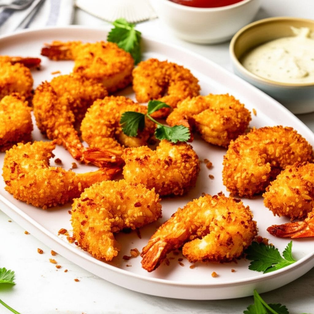 Keto Fried Coconut Shrimp