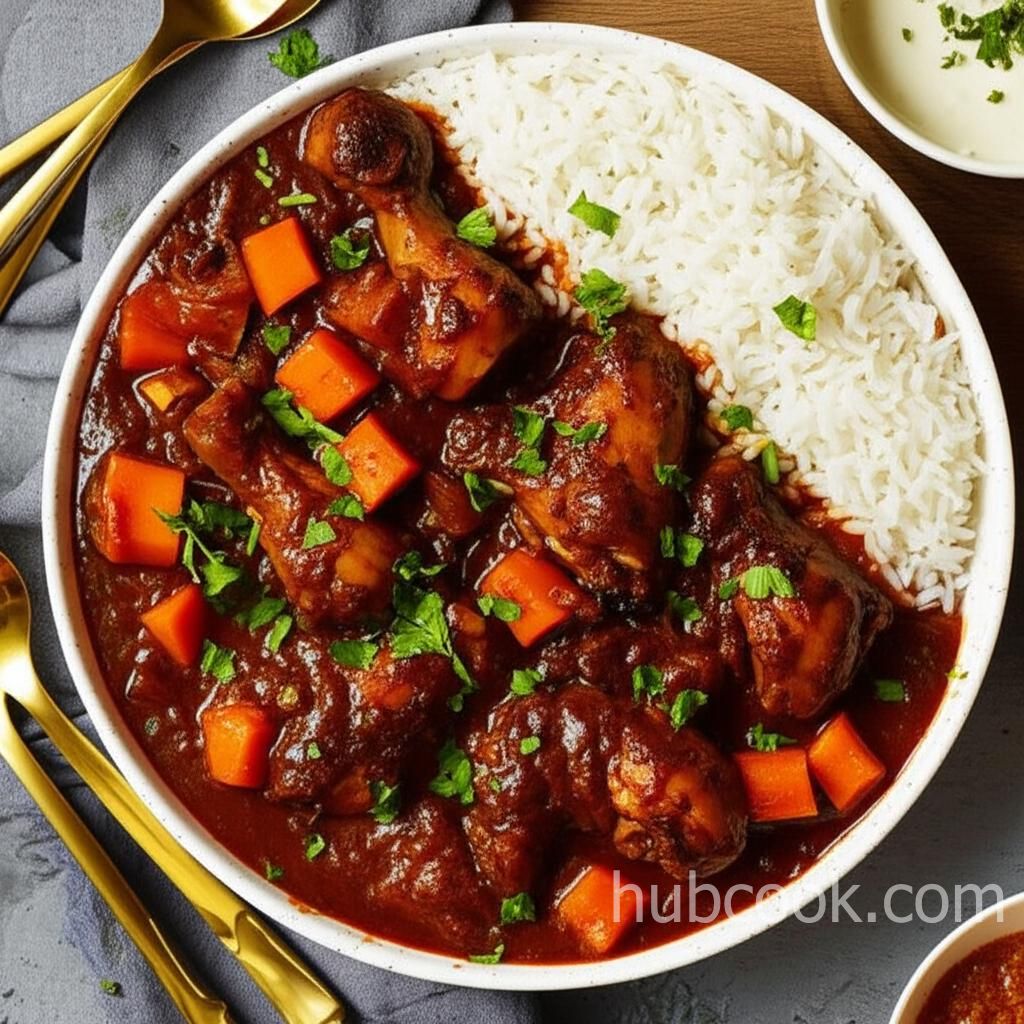 Khoresht Fesenjaan (Chicken with Pomegranate Sauce)