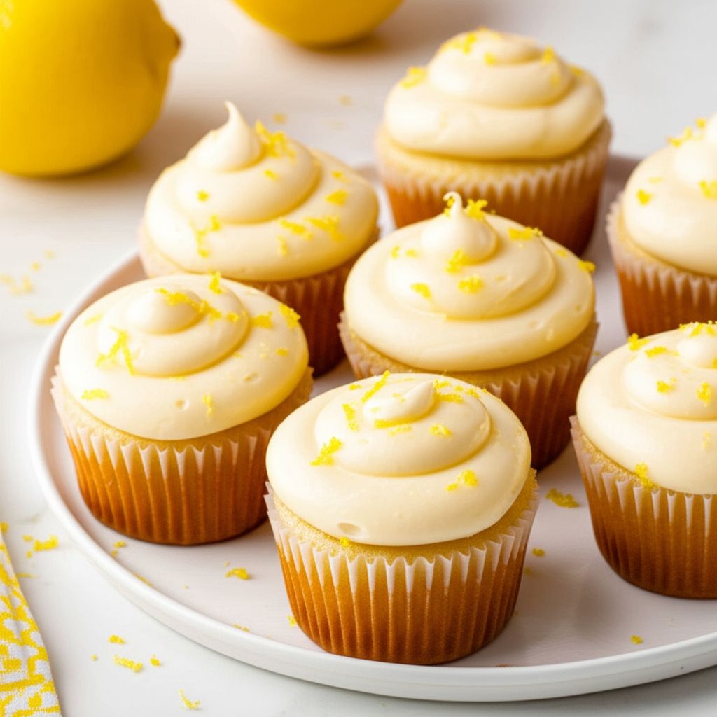 Lemon Cupcakes with Lemon Frosting