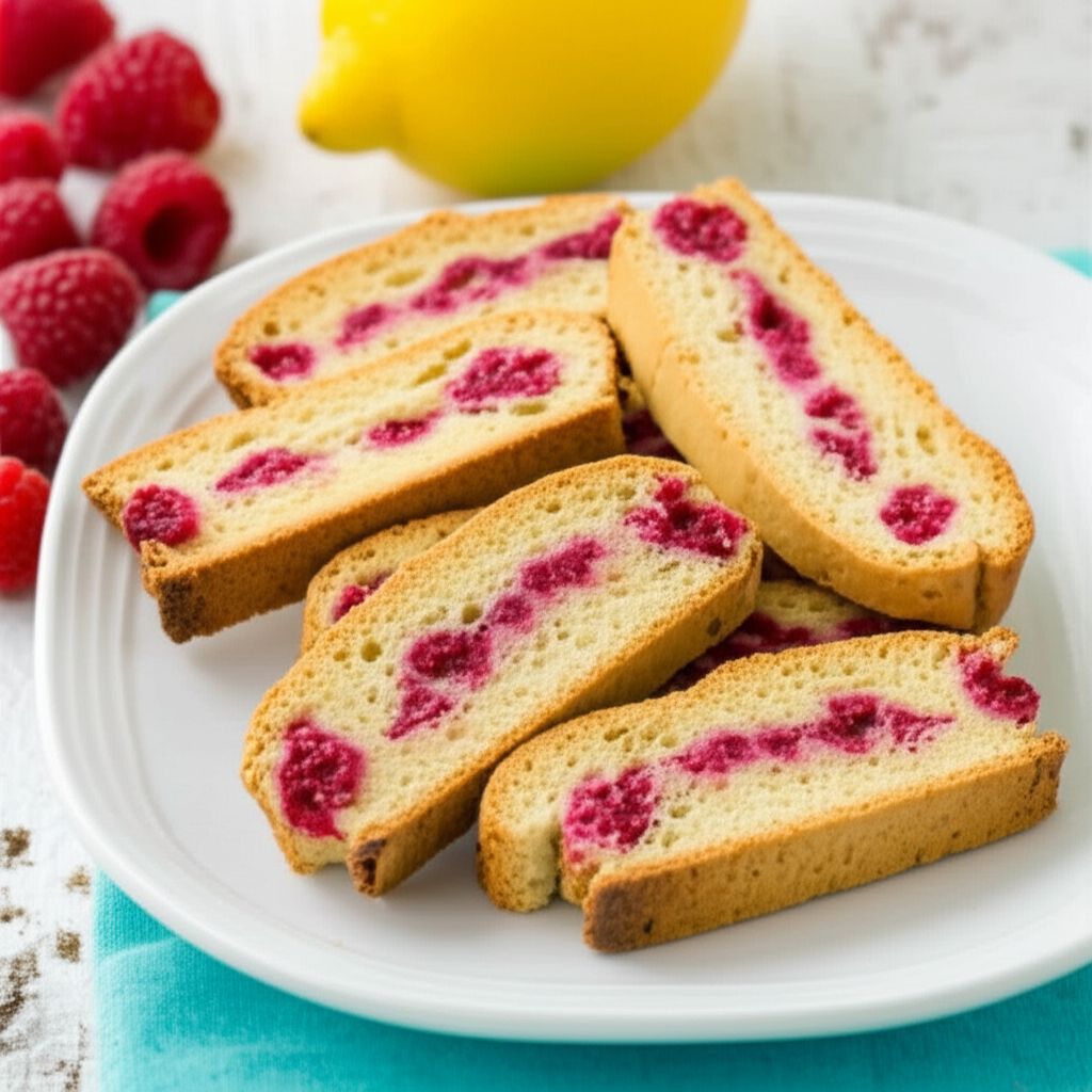 Raspberry Lemonade Biscotti