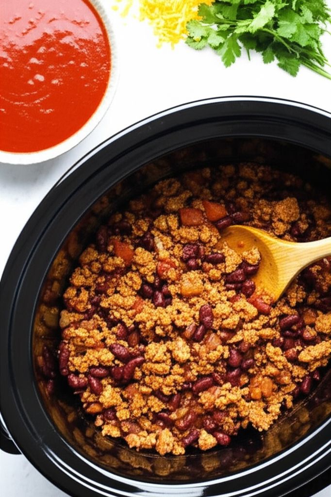 Slow Cooker Turkey Chili with Kidney Beans