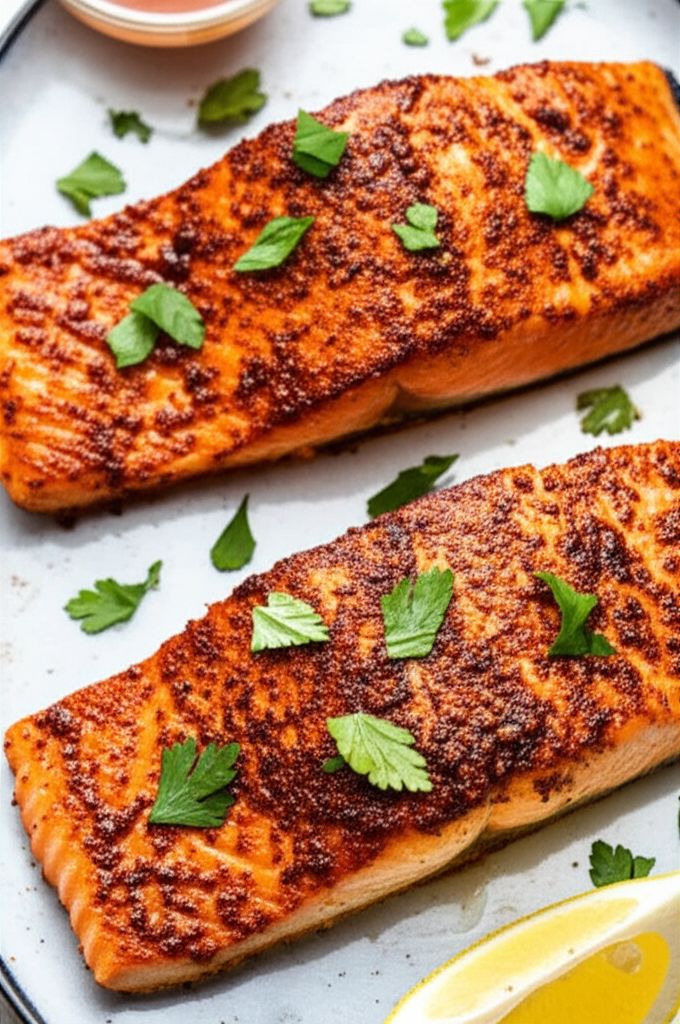 Spicy Air Fryer Salmon