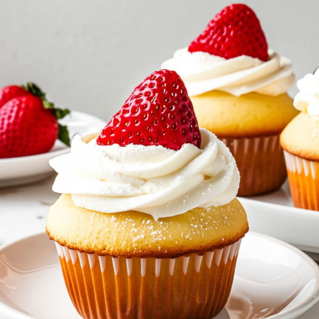 Strawberry Shortcake Cupcakes