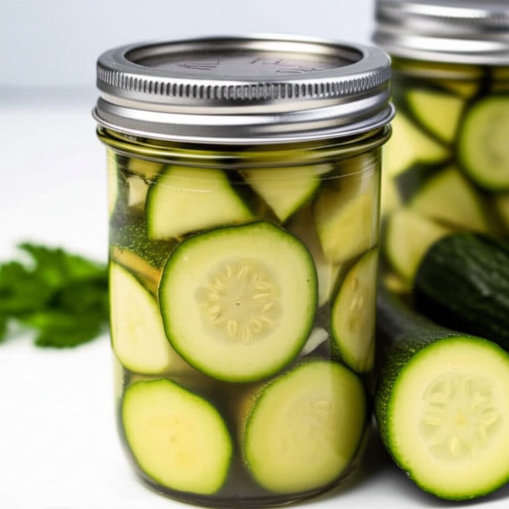 Sweet Chunk Zucchini Pickles