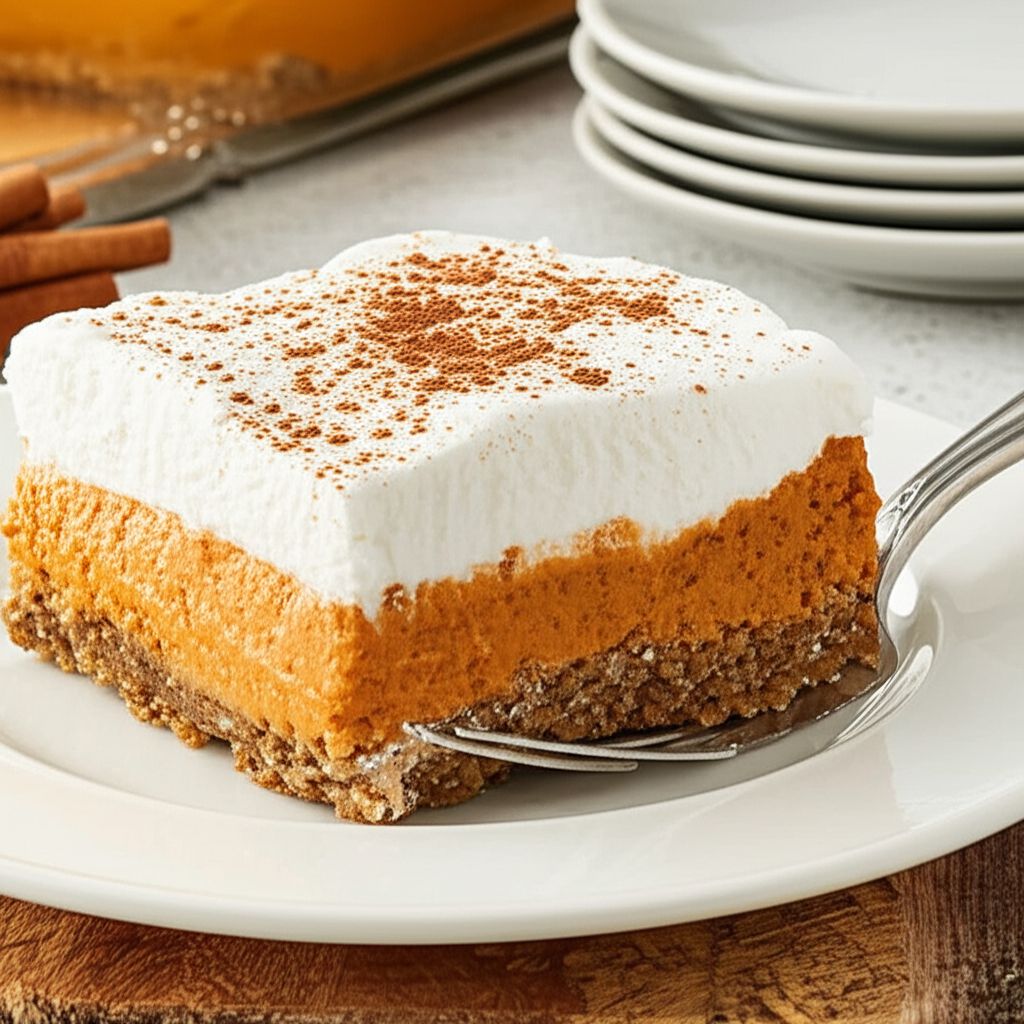 Thanksgiving Pumpkin Slush Cake