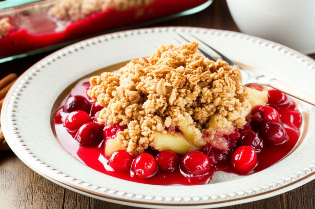 Traditional Cranberry Apple Crisp