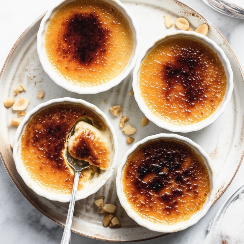 White Chocolate Macadamia Creme Brulee