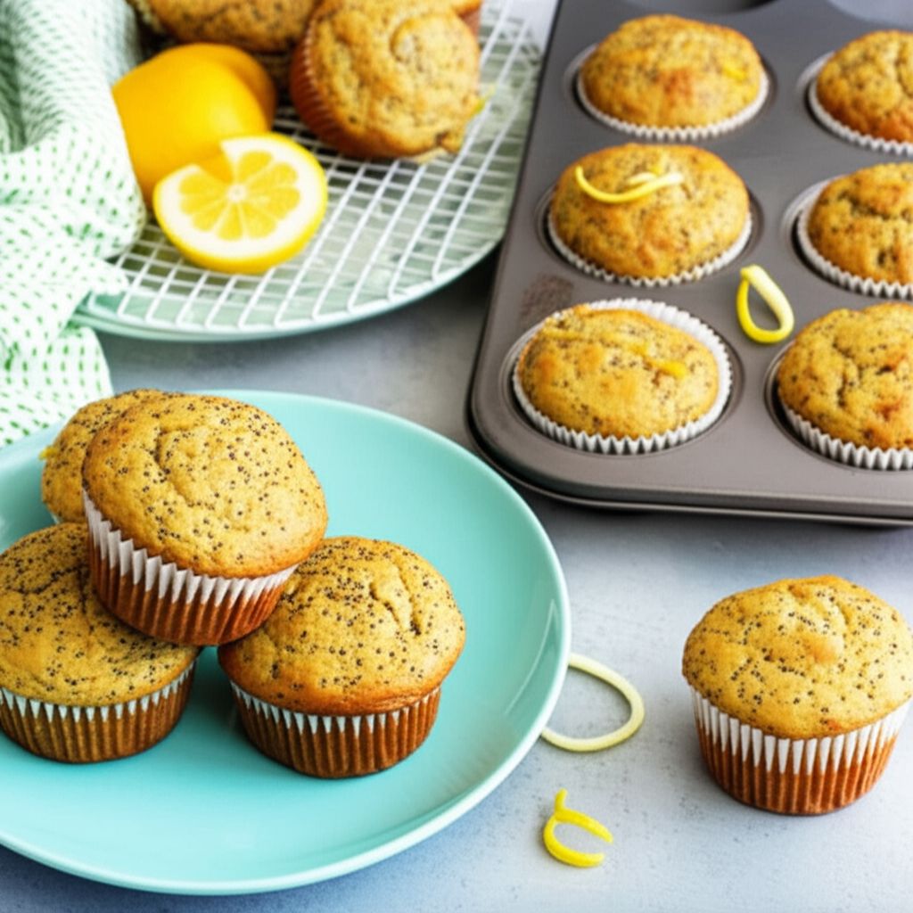 Zucchini-Lemon-Poppy Seed Muffins