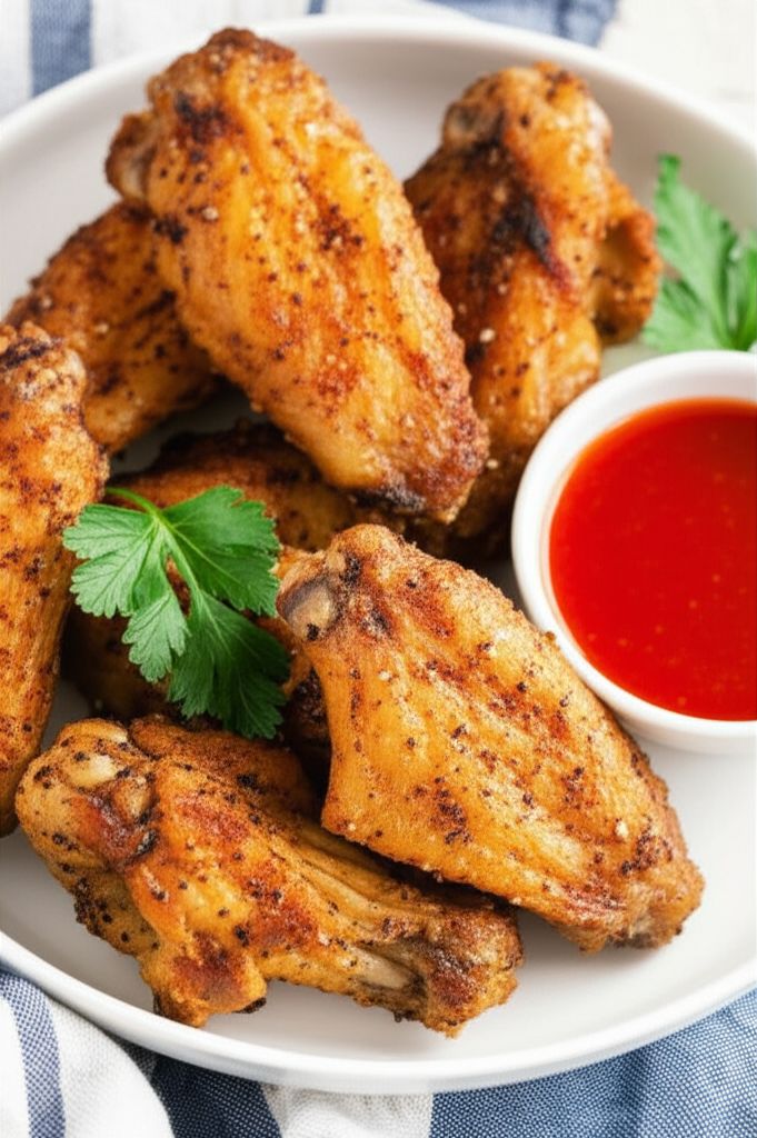 Air Fryer Herb-Seasoned Chicken Wings