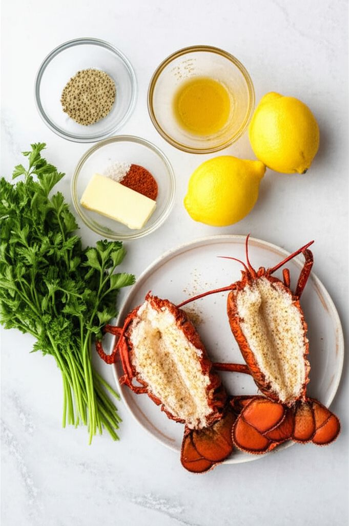 Air Fryer Lobster Tails with Lemon-Garlic Butter