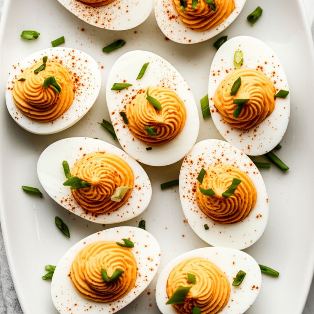 Bang Bang Deviled Eggs