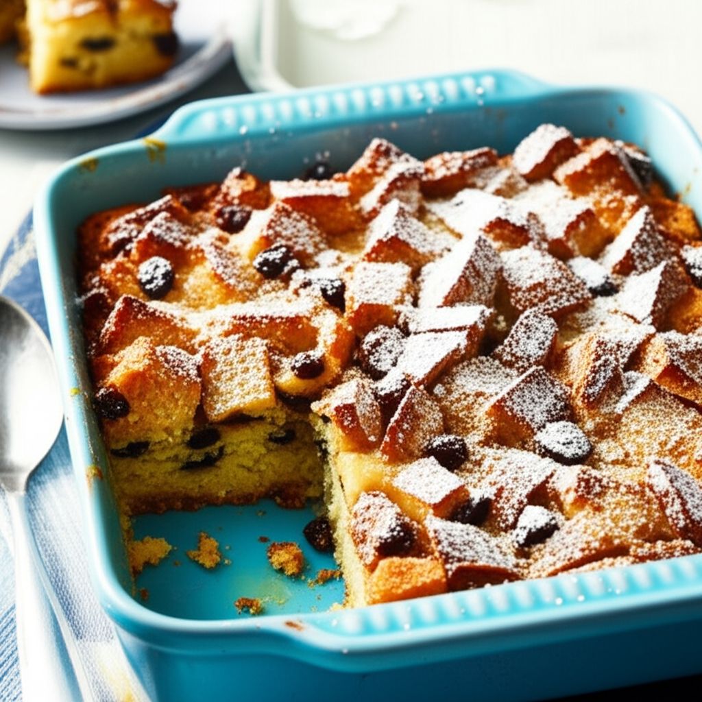 Bread Pudding with Raisins