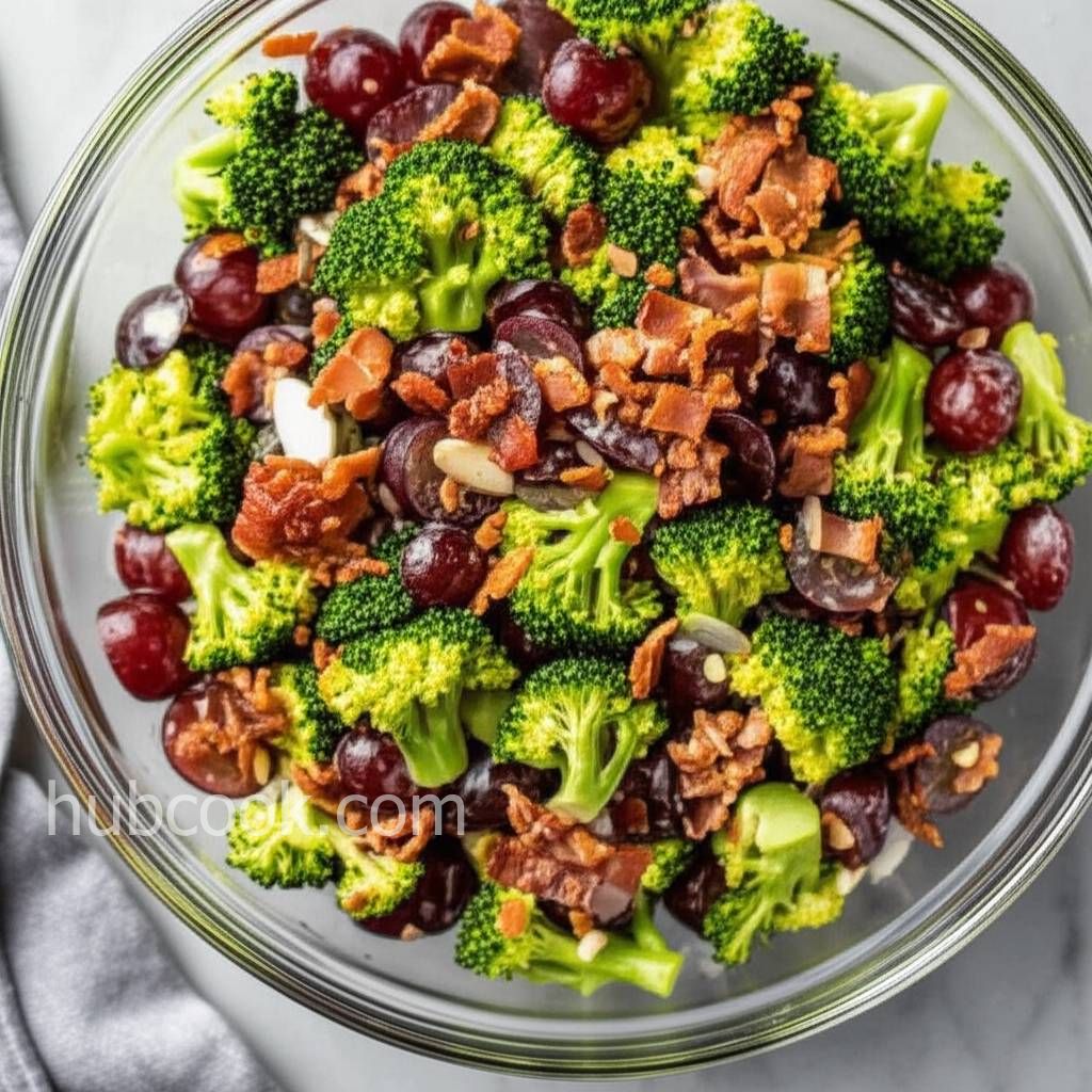 Broccoli Salad with Grapes