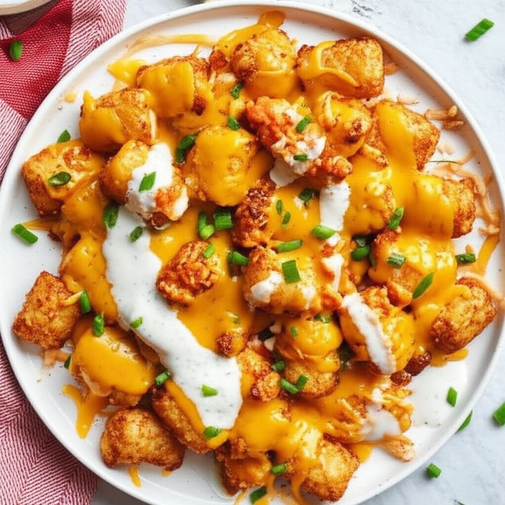 Buffalo Chicken Totchos