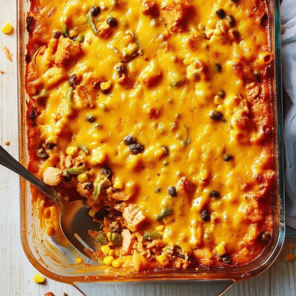 Chicken Fajita Pasta Bake