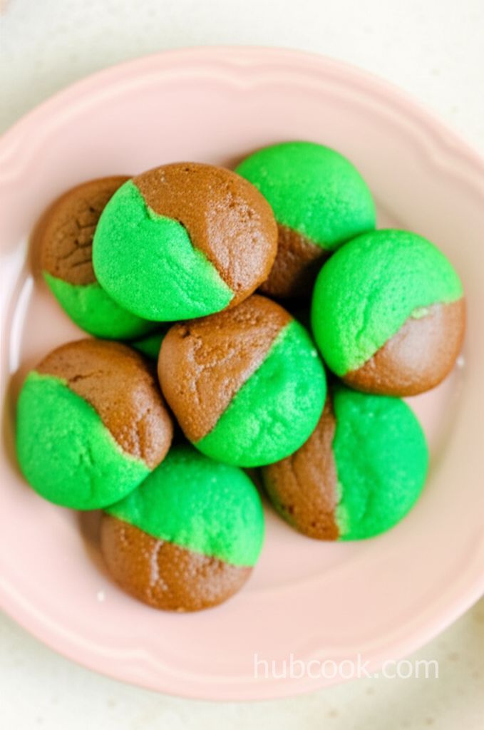 Chocolate-Mint Marble Cookies
